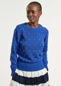 Cowl Neck Beaded Sweater