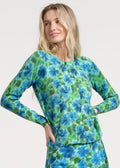 Floral Knit Cardigan Front