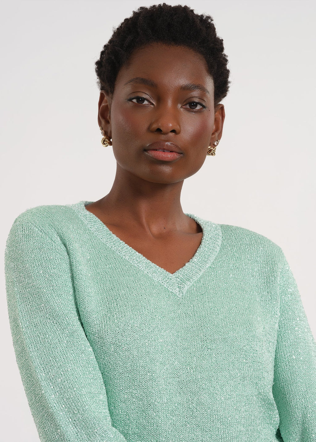 V-Neck Long Sleeve Sweater