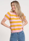 Puff Sleeve Striped Sweater