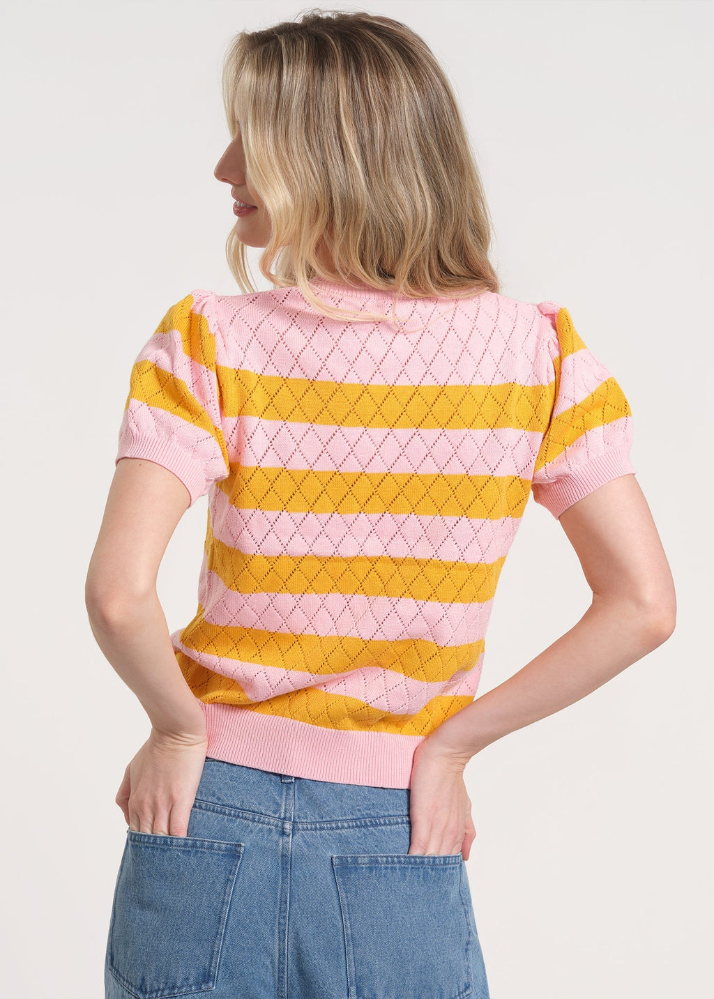 Puff Sleeve Striped Sweater