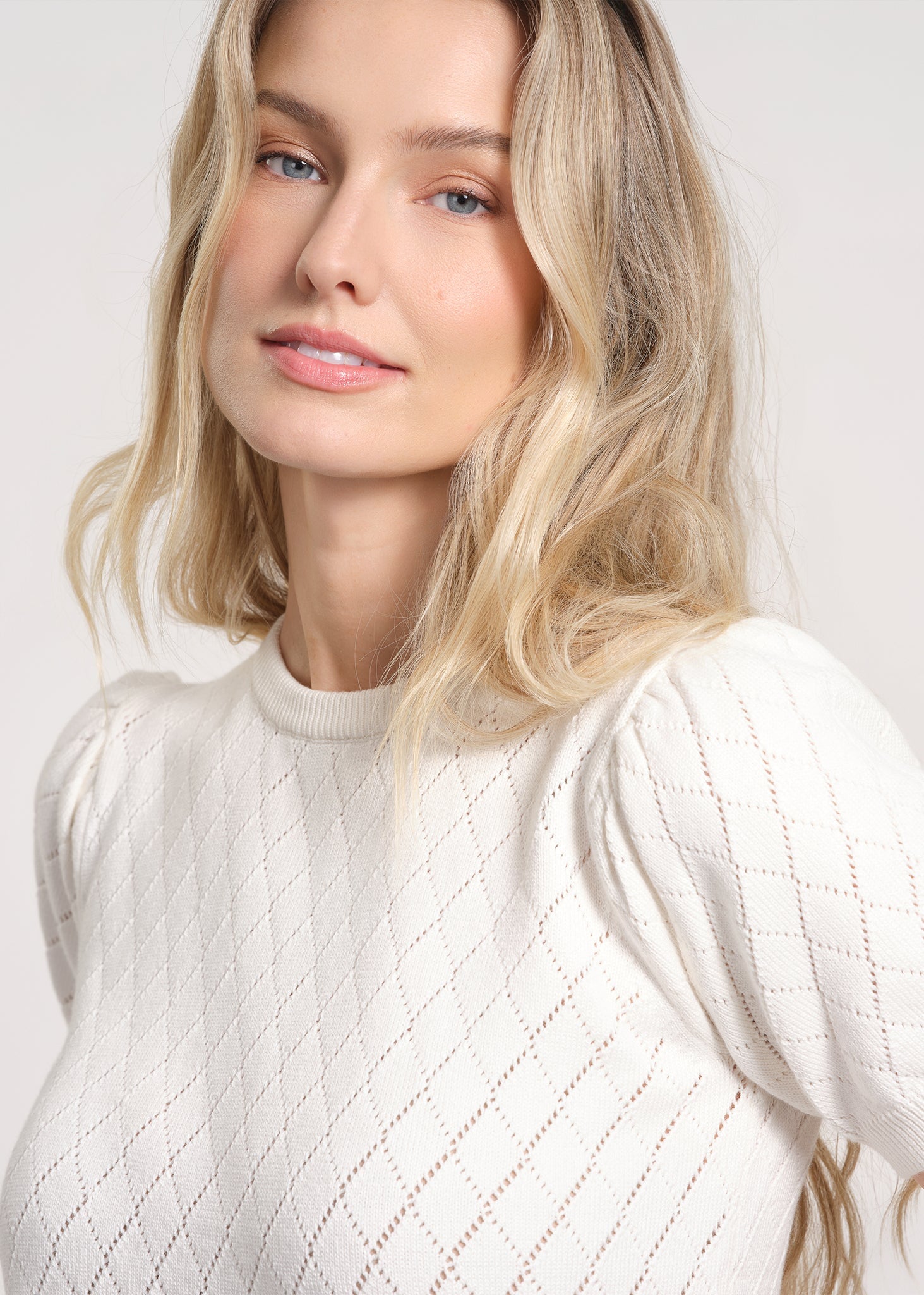 Puff Sleeve Striped Sweater Top